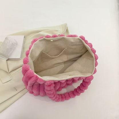 Chic Plush Tote Bag - laseze
