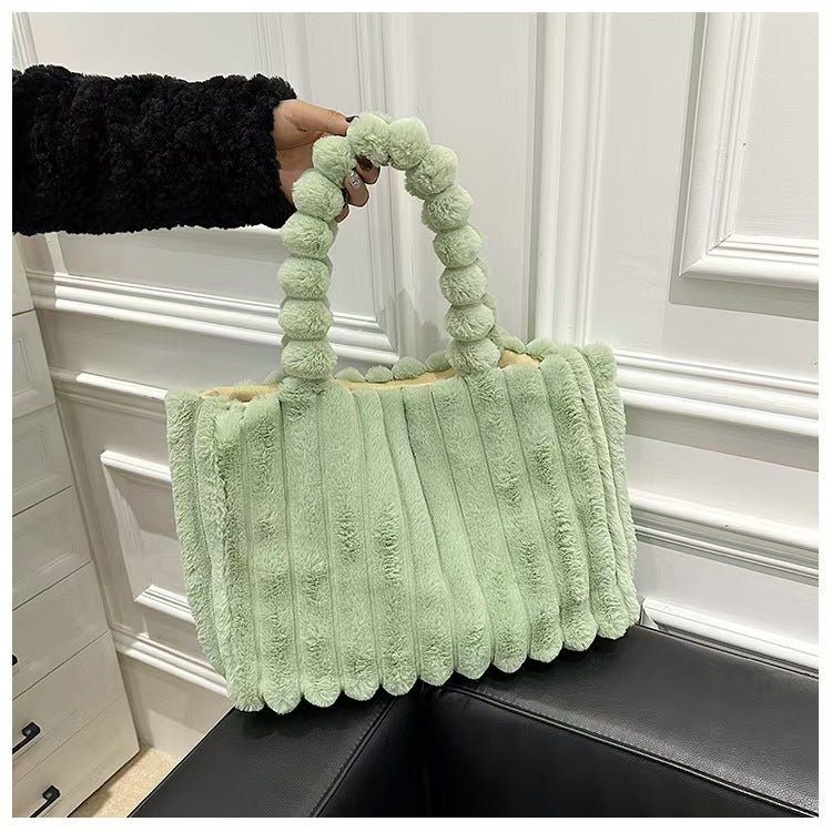 Chic Plush Tote Bag - laseze