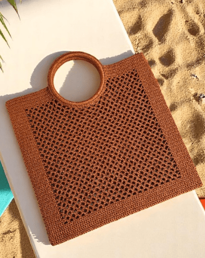 Chic Women's Woven Hollow Bag - laseze