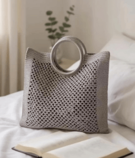 Chic Women's Woven Hollow Bag - laseze