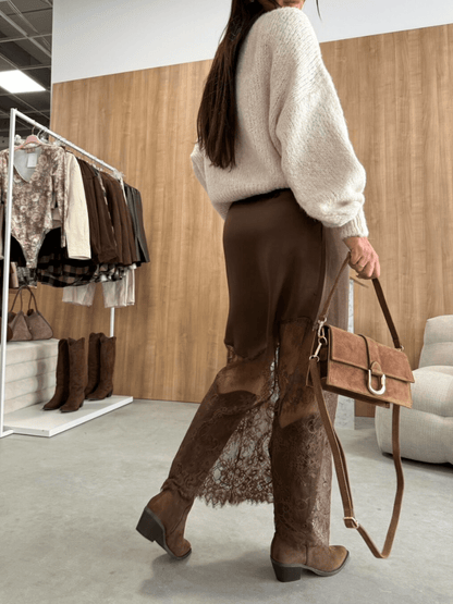 Chocolate Lace Skirt Braid - laseze