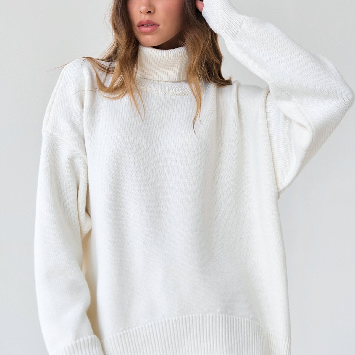 Classic Loose Turtleneck Sweater speciaic