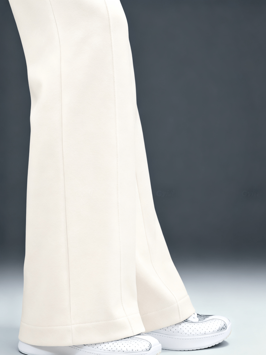 Cloud-Soft Cream Relaxed Two-Piece Tracksuit Set laseze