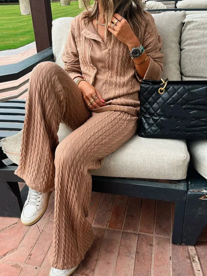 Comfortable Knit Lougewear Set speciaic