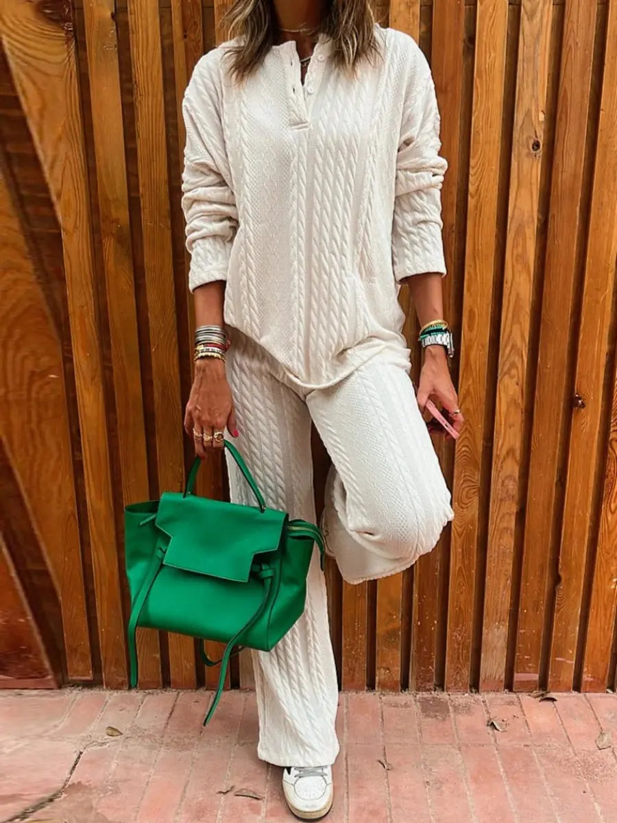 Comfortable Knit Lougewear Set speciaic