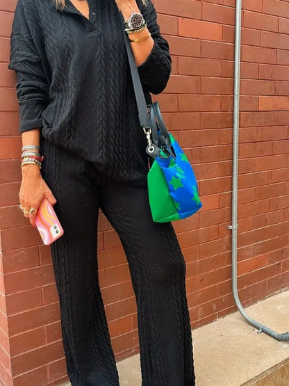 Comfortable Knit Lougewear Set speciaic