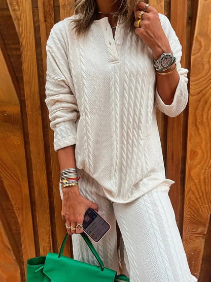 Comfortable Knit Lougewear Set speciaic