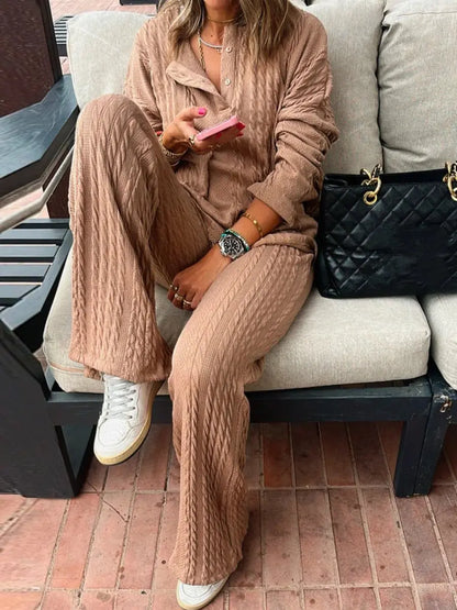 Comfortable Knit Lougewear Set speciaic