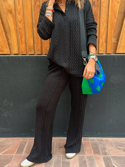 Comfortable Knit Lougewear Set speciaic