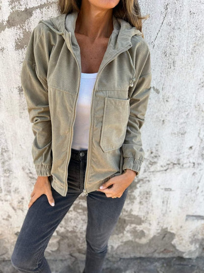Corduroy Hooded Jacket speciaic