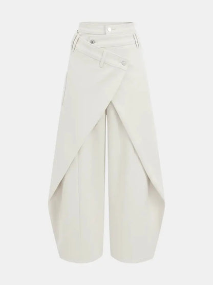 Cross - Slit Wide - Leg Jeans - laseze