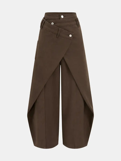 Cross - Slit Wide - Leg Jeans - laseze