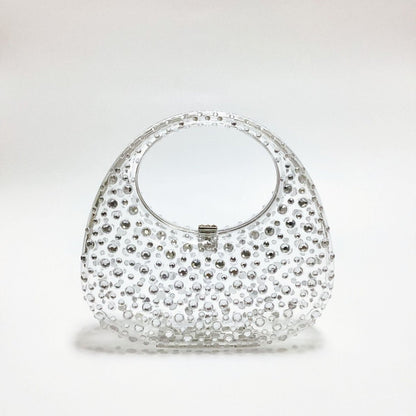 Dazzle Acrylic Diamond Handbag - laseze
