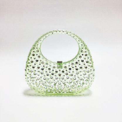 Dazzle Acrylic Diamond Handbag - laseze