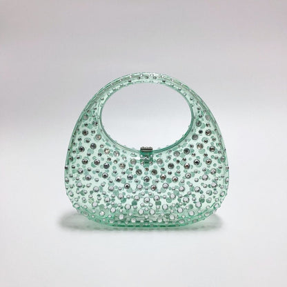 Dazzle Acrylic Diamond Handbag - laseze