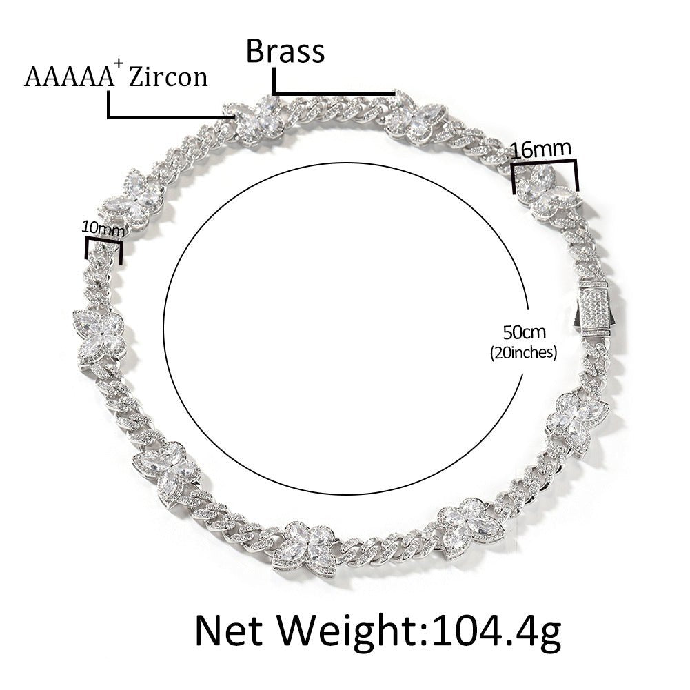 Dazzle Rhinestone Butterfly Chain - laseze