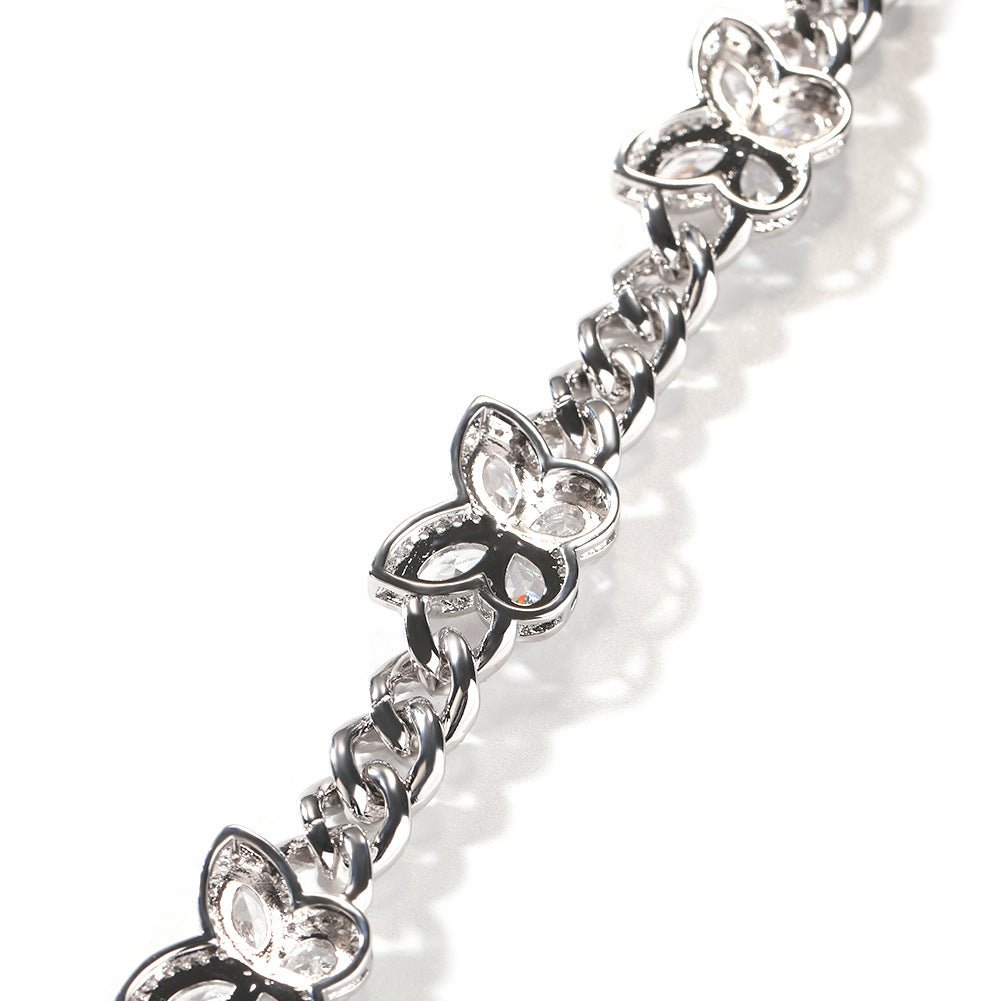 Dazzle Rhinestone Butterfly Chain - laseze