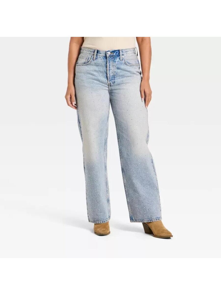 Denim Rhinestone Jeans