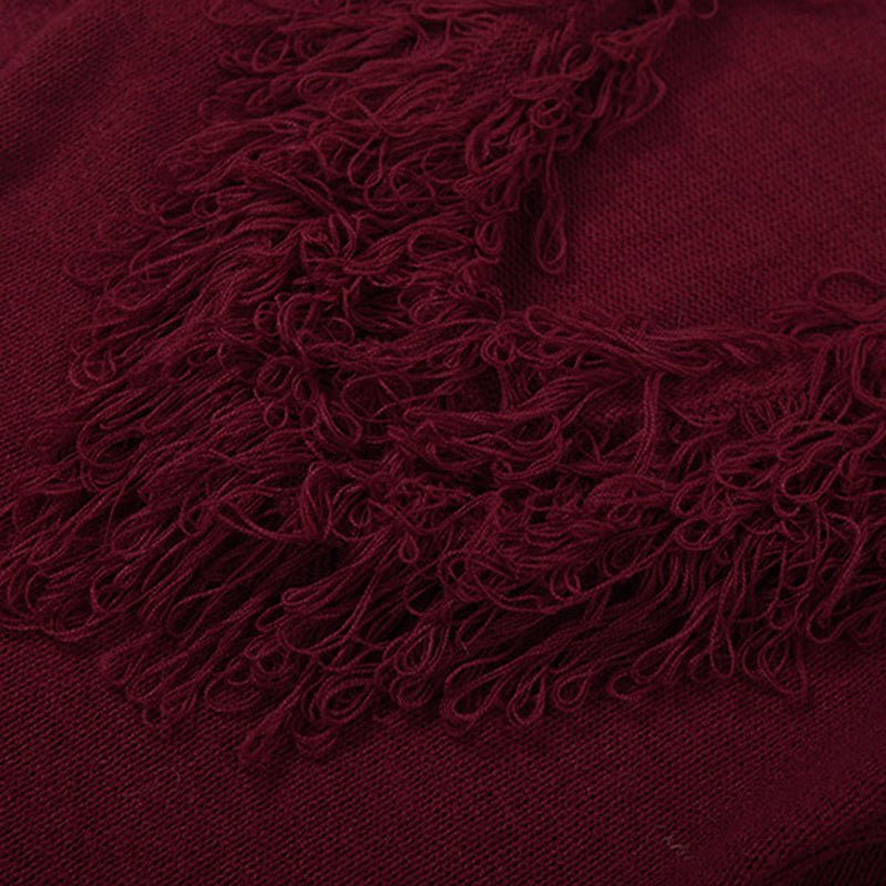 Deep V-Neck Faux Fur Trim Sweater Maxi Dress laseze