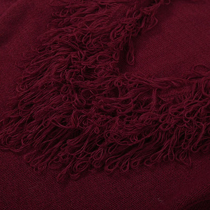 Deep V-Neck Faux Fur Trim Sweater Maxi Dress laseze