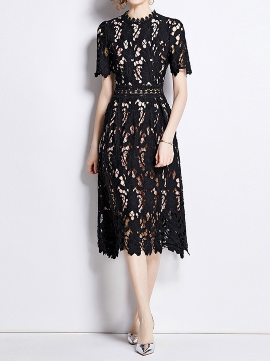 Demure Lace Midi Dress speciaic