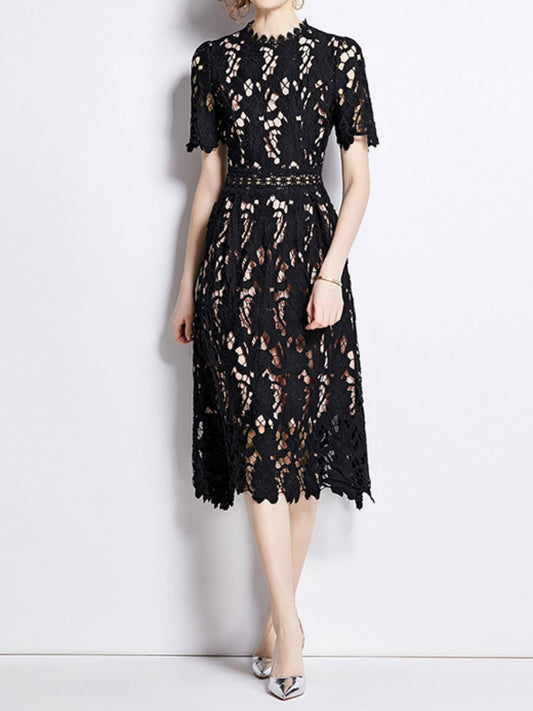 Demure Lace Midi Dress speciaic