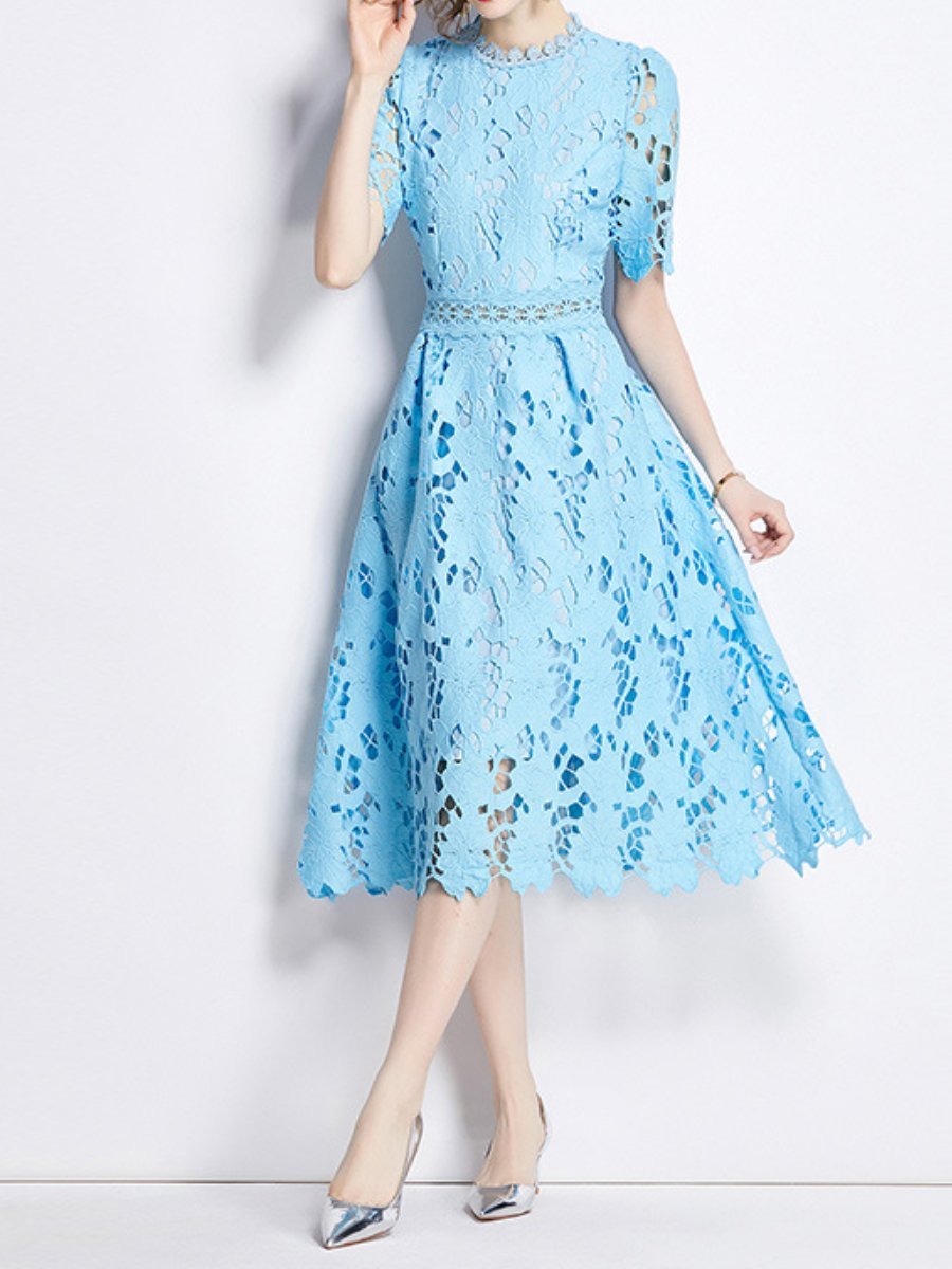 Demure Lace Midi Dress speciaic