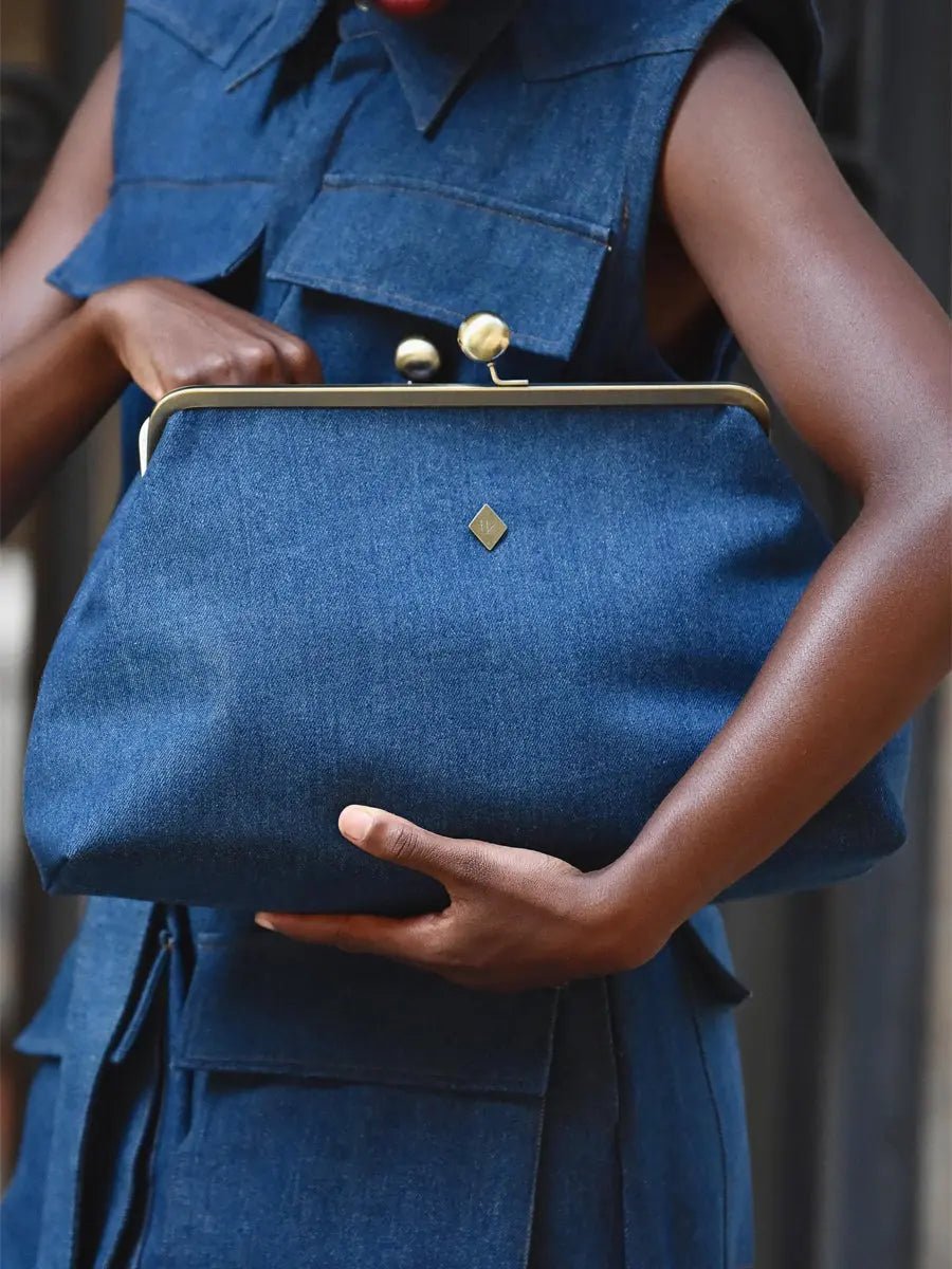 Denim Sleeveless Pockets Jumpsuit - laseze