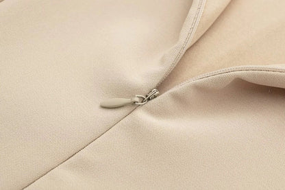 Double Belt Design Slim Fit Dress speciaic