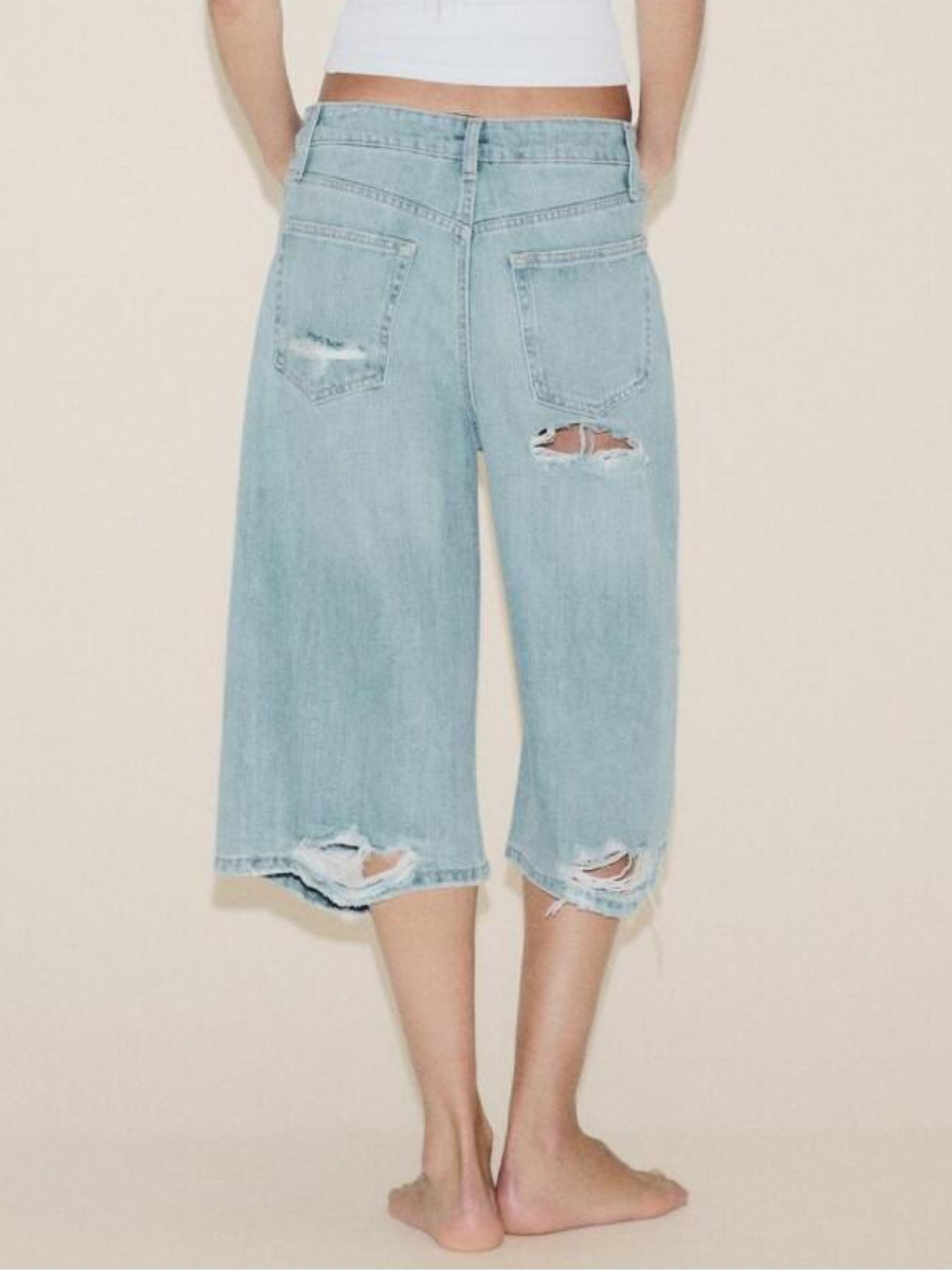 Low-rise Short Denim Pants