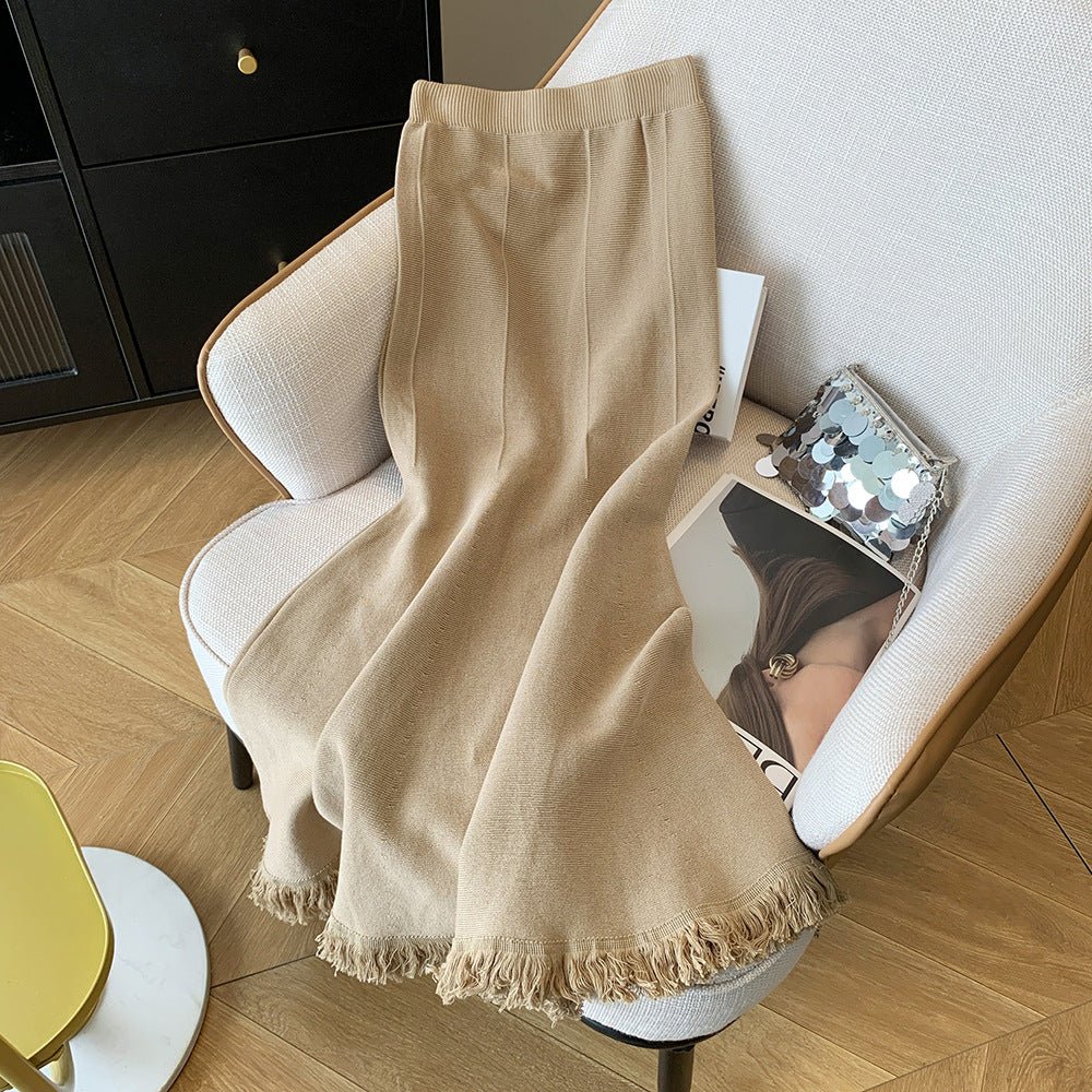 Elegant Fishtail Knit Skirt speciaic