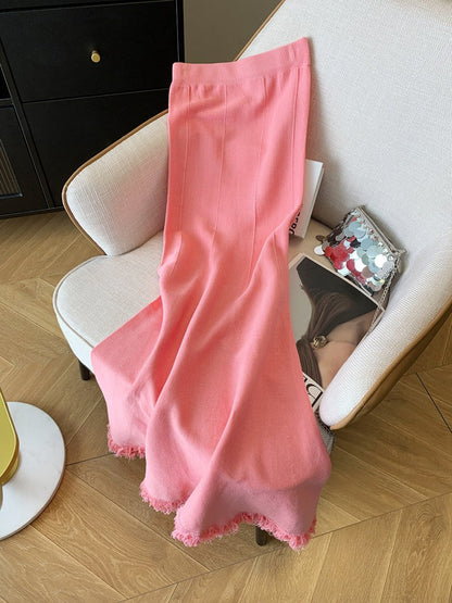 Elegant Fishtail Knit Skirt speciaic