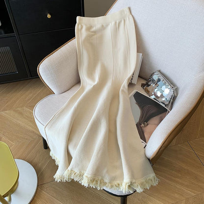 Elegant Fishtail Knit Skirt speciaic