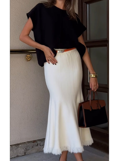 Elegant Fishtail Knit Skirt speciaic