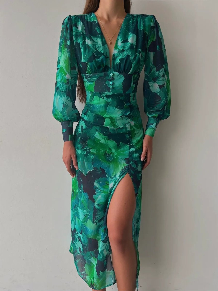 Emerald Midi Dress - laseze
