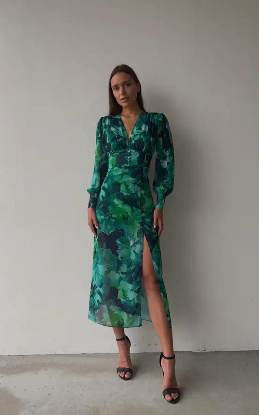 Emerald Midi Dress - laseze