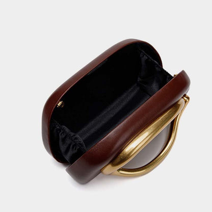 Evening Bag Mini Bag Vintage Metal Kipper Chain Crossbody Bag - laseze