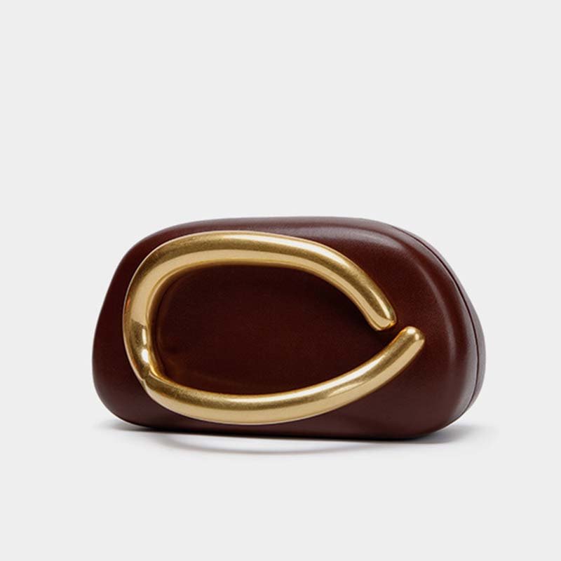 Evening Bag Mini Bag Vintage Metal Kipper Chain Crossbody Bag - laseze