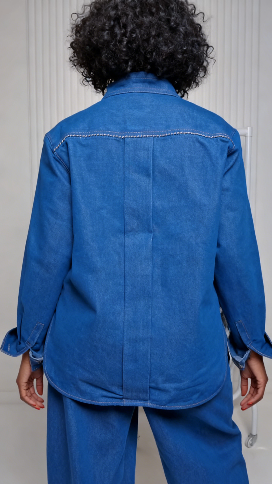 Oversized Denim Two-Piece