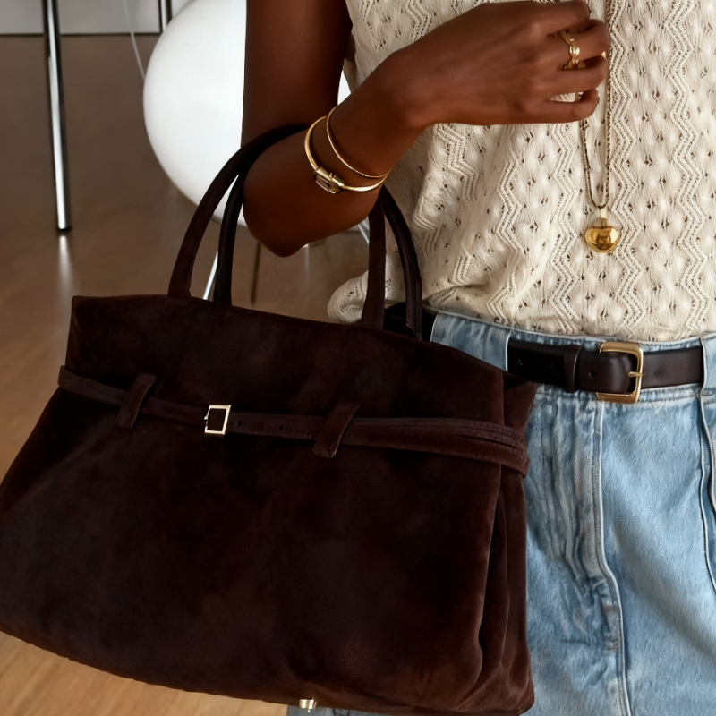 Suede Tote