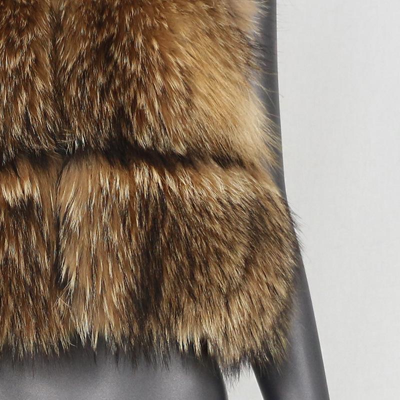 Fab Patchwork Short Fur Coat fashgoods