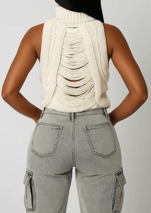 Fab Sleeveless Sweater - laseze