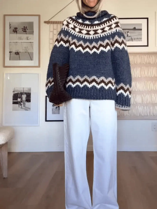 Fair Island Turtleneck Sweater - laseze
