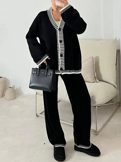 Fashion Casual Knitted Two-piece Set mymodle