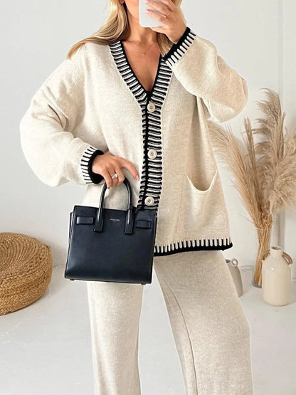 Fashion Casual Knitted Two-piece Set mymodle