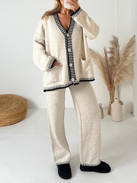 Fashion Casual Knitted Two-piece Set mymodle