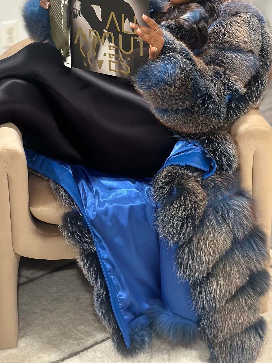 Fashion Detachable Faux Fur Long Coat fashgoods