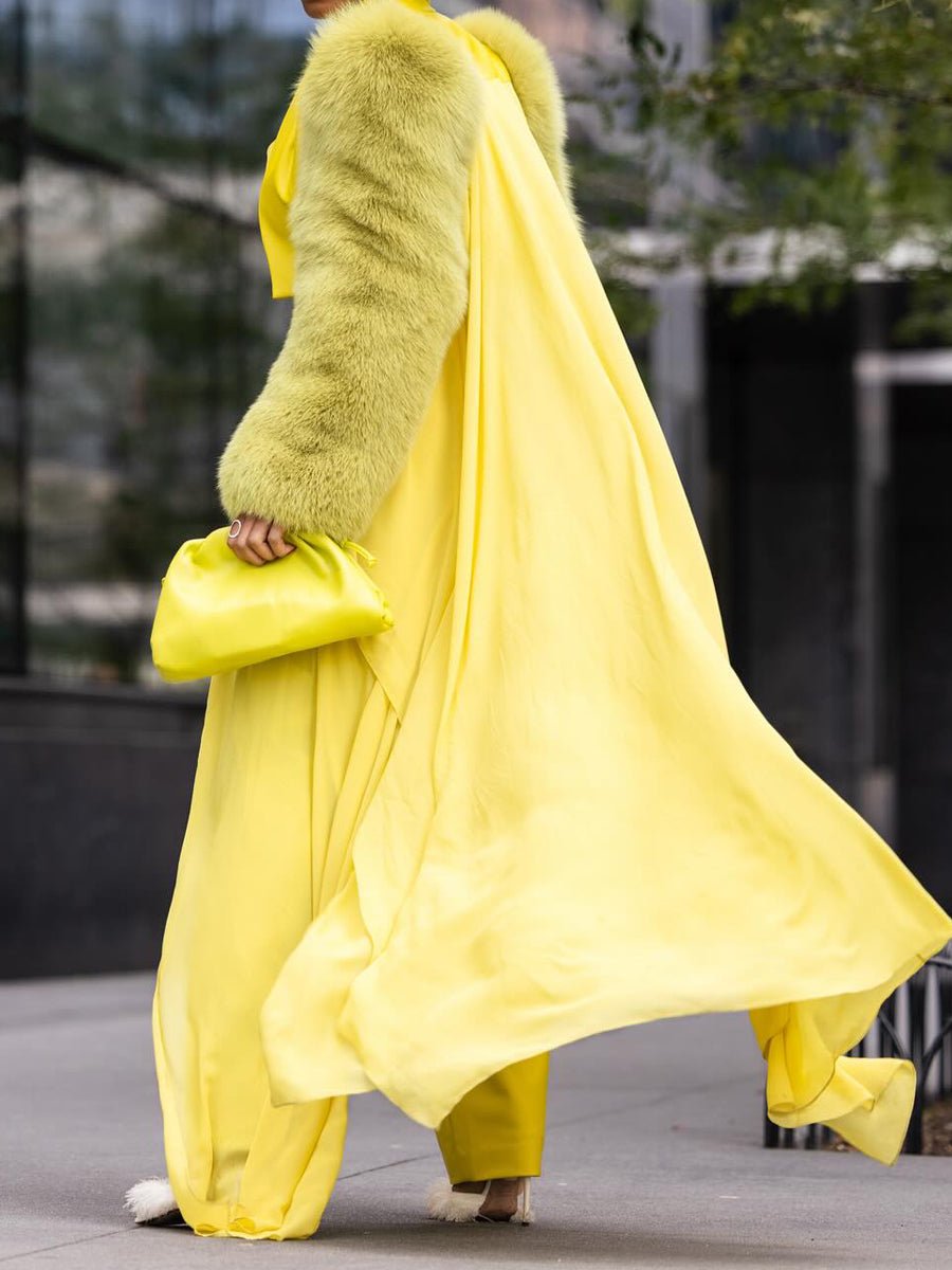 Fashion Faux Fur Patchwork Coat fashgoods