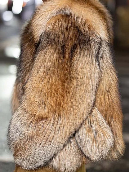 Fashion Long Sleeve Faux Fur Coat fashgoods