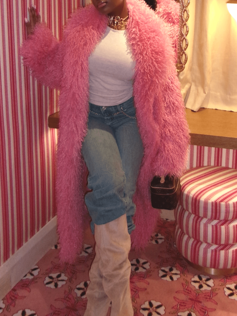 Faux Fur Coat laseze